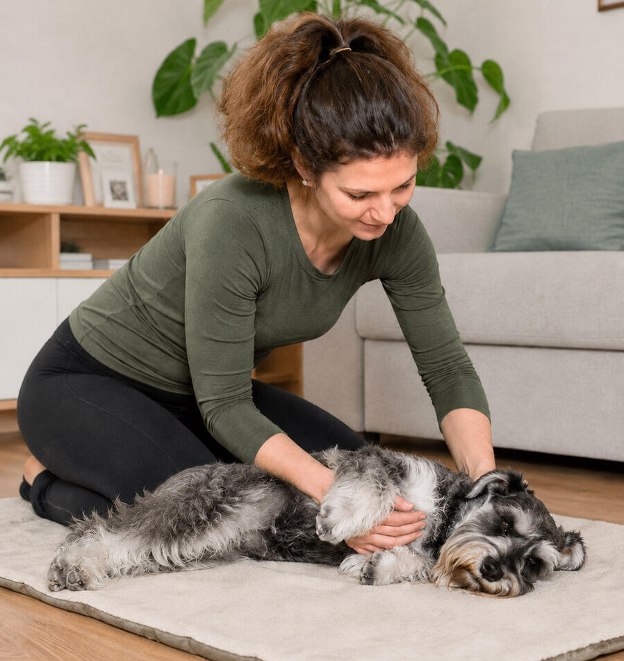 Masáže psů Denisa Mazánková Dornova metoda, canine touch